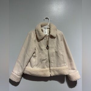 Disney Cream Sherpa-Lined Puffer Jacket